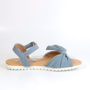 BRAND NEW Steve Madden Little Girls Denim Sandal | Size 12